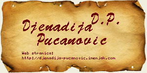 Đenadija Pucanović vizit kartica